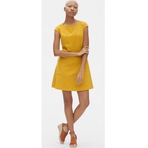 GAP Goldenrod Fit & Flare Ponte Dress